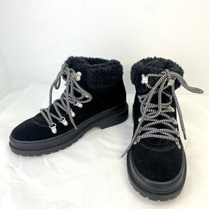New Splendid Yvette Boot Black Suede Women’s Sz 8.5